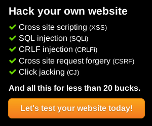 Hack your own website