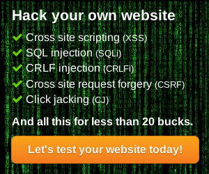 Hack your own website